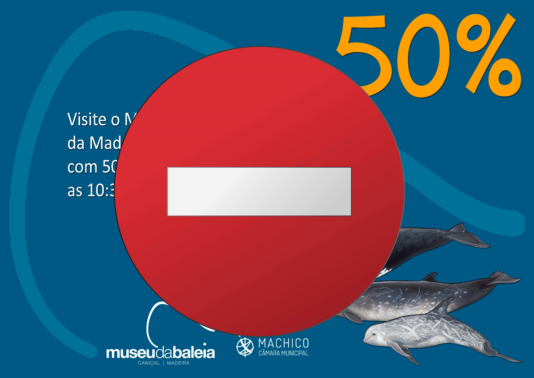 Cartaz 50 com sinal proibido