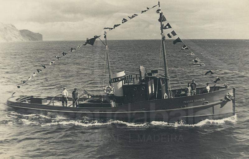 Rebocador “Passos Gouveia”. Imagem gentilmente cedida pela família Cymbron